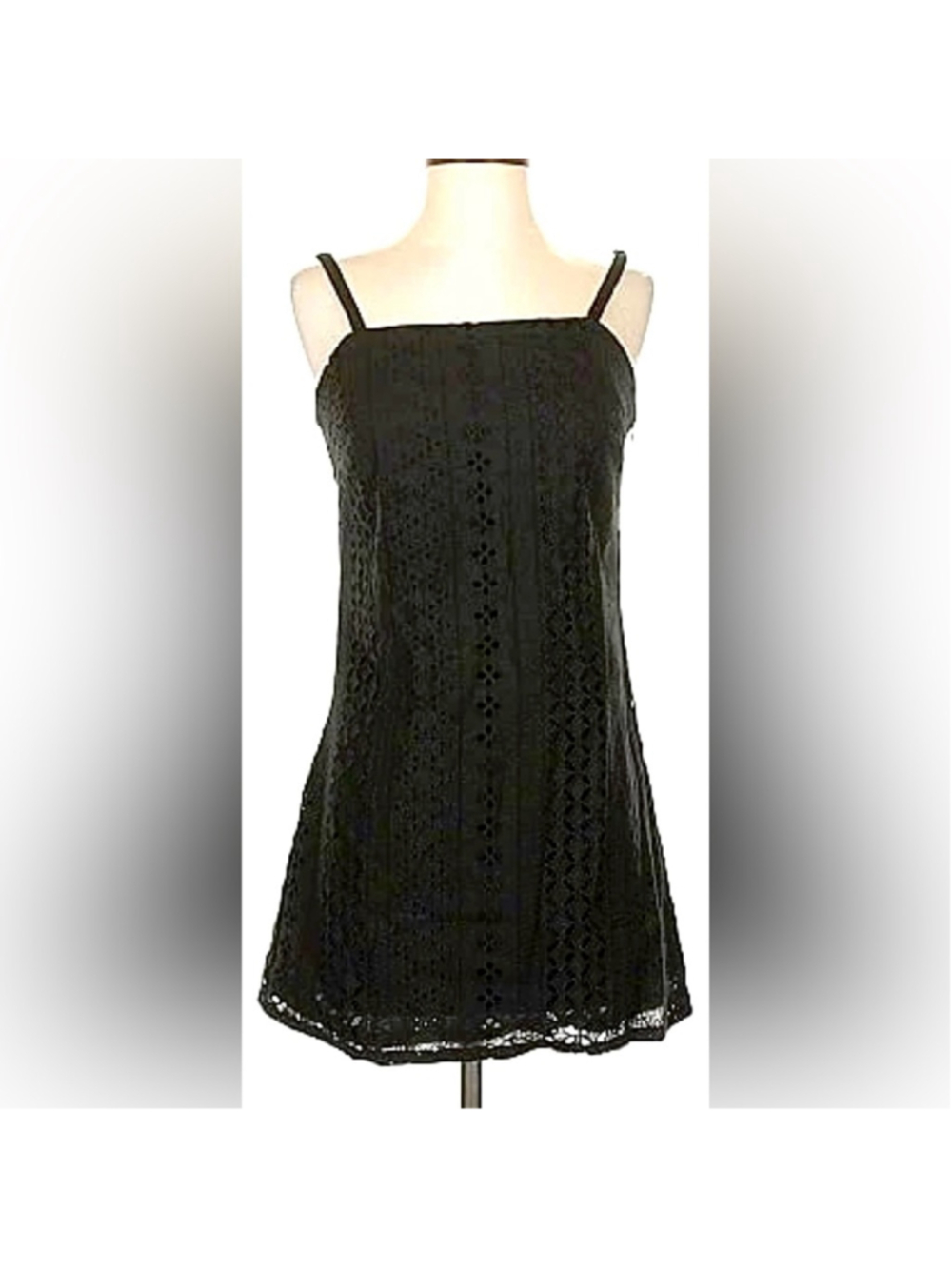 Sanctuary Black Eyelet Sleeveless MiniDress